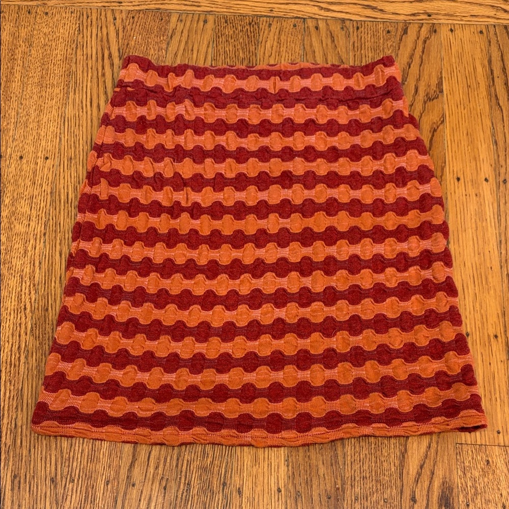 ❤️🧡 Rita Row Tamarix Stretch Mini Skirt – Garnet – XS |‎ Bold Sustainable Style